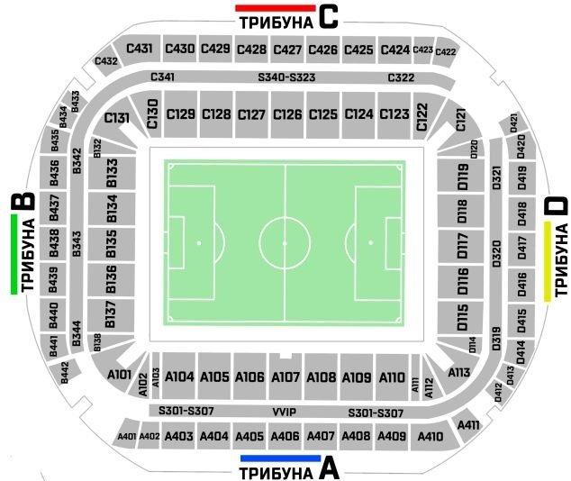 Rostov Arena Seating Chart