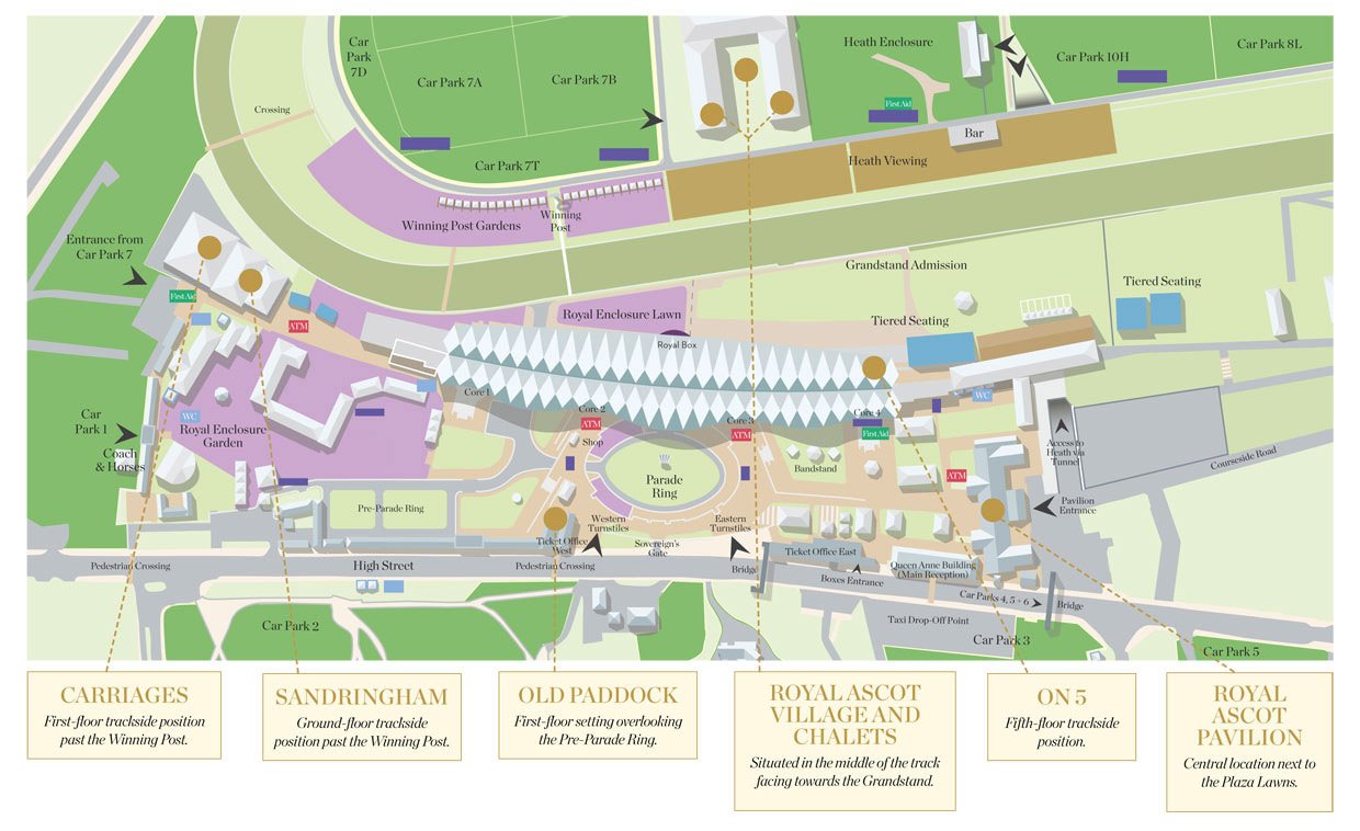 Royal Ascot Racecourse Map