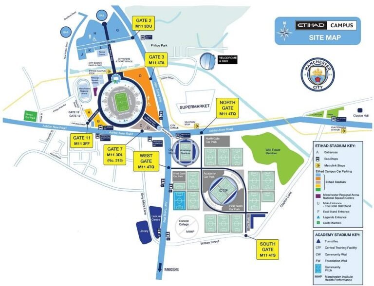 Etihad Stadium Seating Plan 2024, Parking Map, Manchester Tickets Price