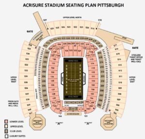 Acrisure Stadium Seating Plan, Ticket Price , Ticket Booking, Parking Map