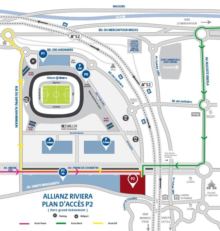 Allianz Riviera Seating Plan Rows 2023, Tickets Price 2023, Parking Map