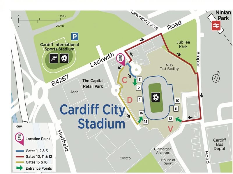 Cardiff City Stadium Parking from £4.60