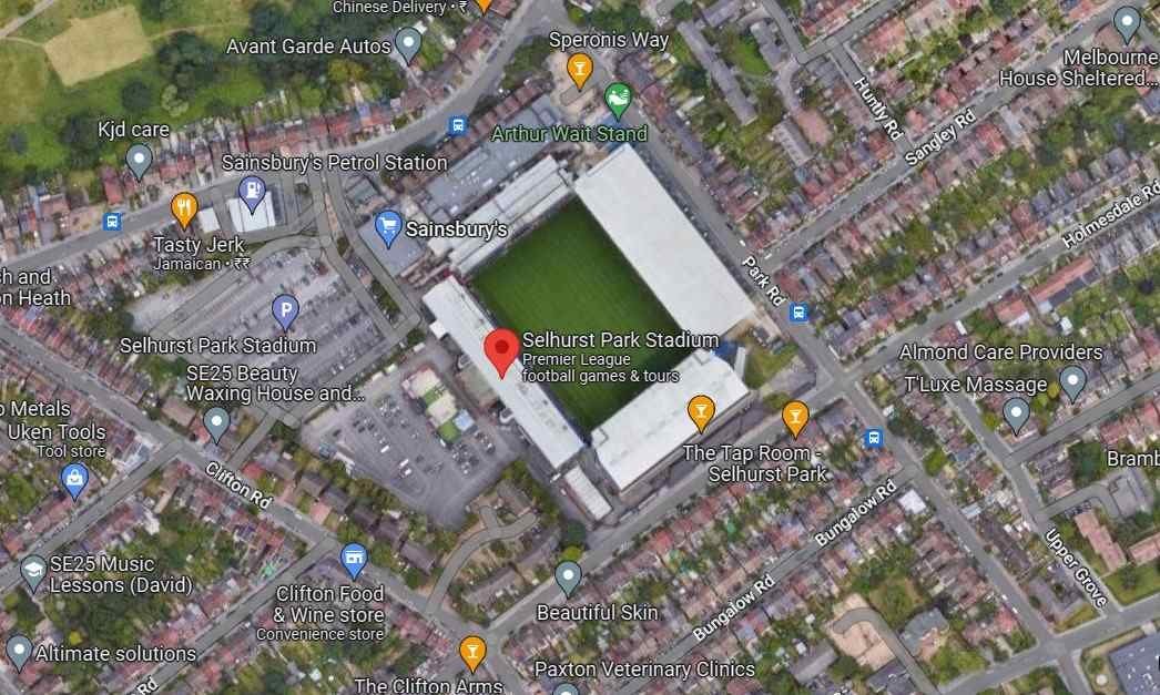 Selhurst Park Stadium Seating Plan,Ticket Price and Booking,Parking Map