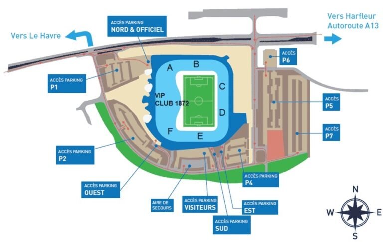 Stade Oceane Seating Plan Rows 2023, Tickets Price, Parking Map, Location