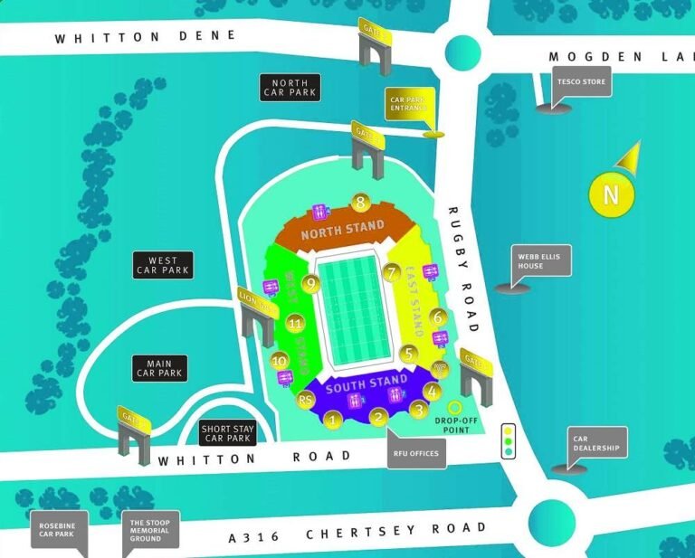 Twickenham Stadium Seating Plan, Ticket Price & Booking, Parking Map