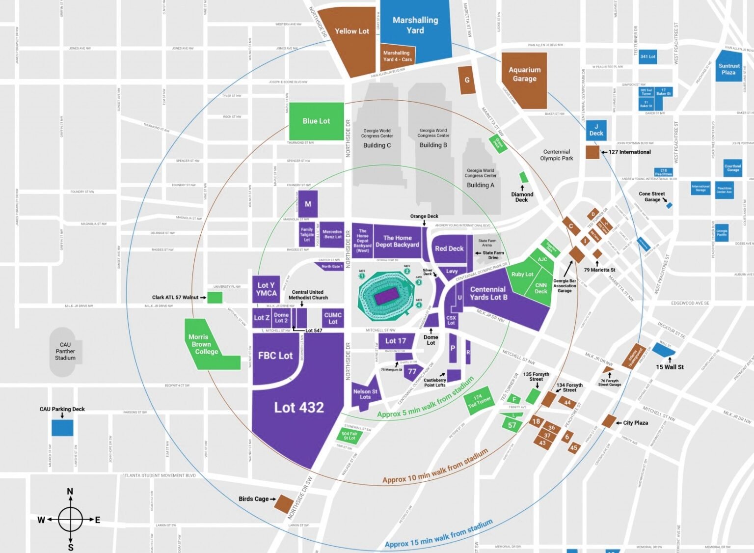 MercedesBenz Stadium Seating Plan, Ticket Price and Booking, Parking Map