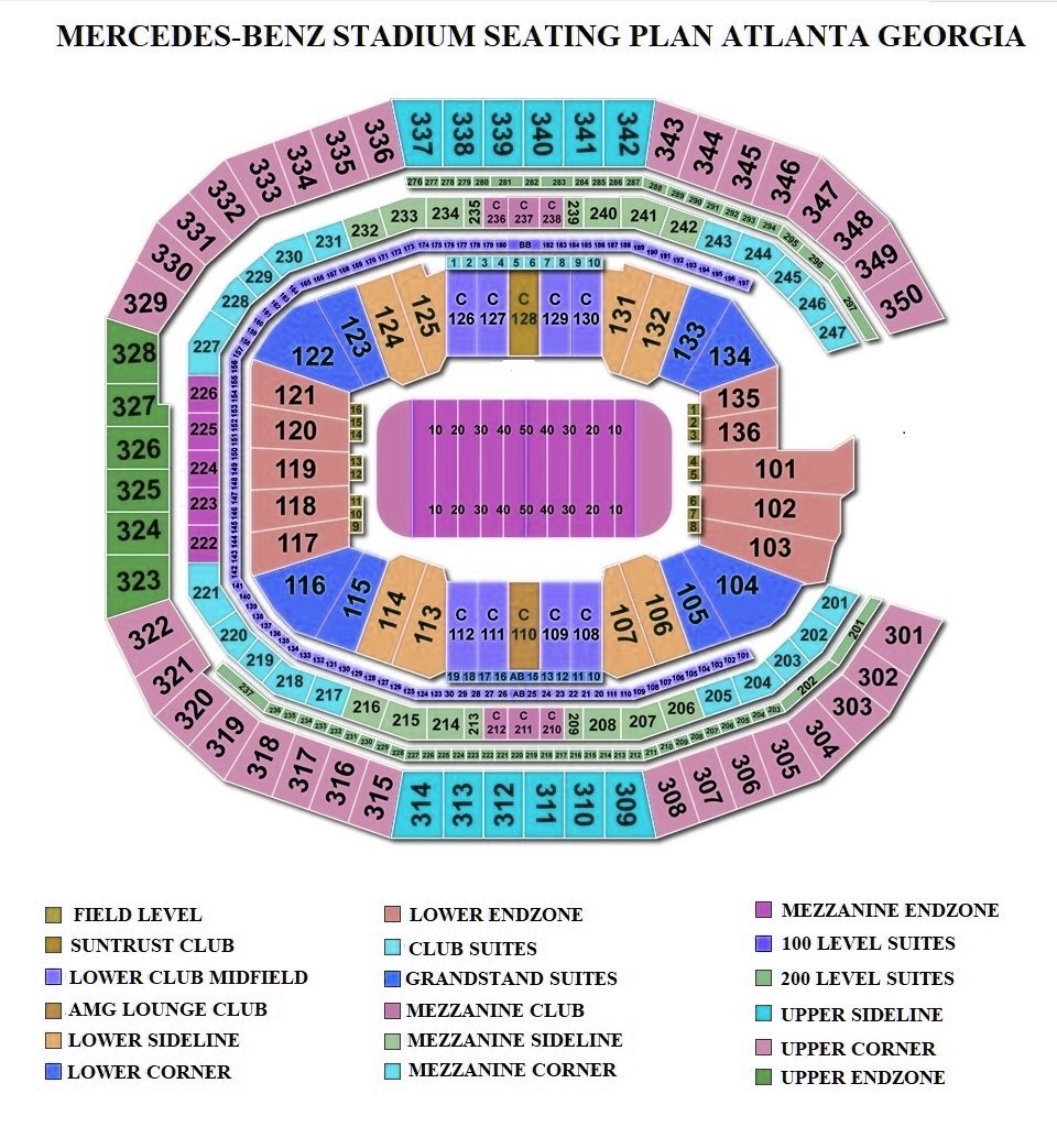 Mercedes-Benz Stadium Tickets, Mercedes-Benz Stadium Seating Plan