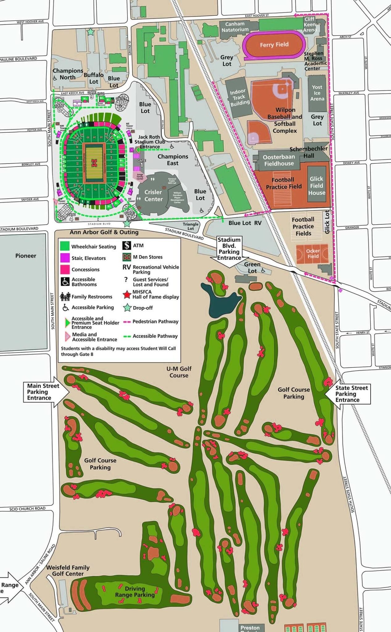 Michigan Stadium Seating Plan Ticket Price Booking Parking Map