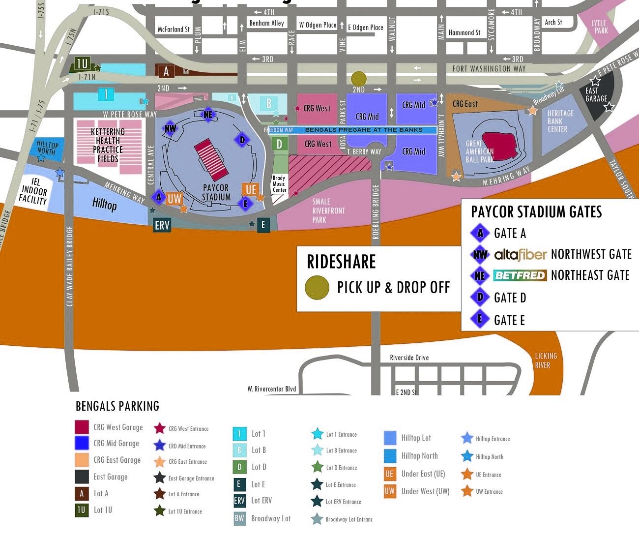 Paycor Stadium Seating Plan, Ticket Price, Booking, Parking Map