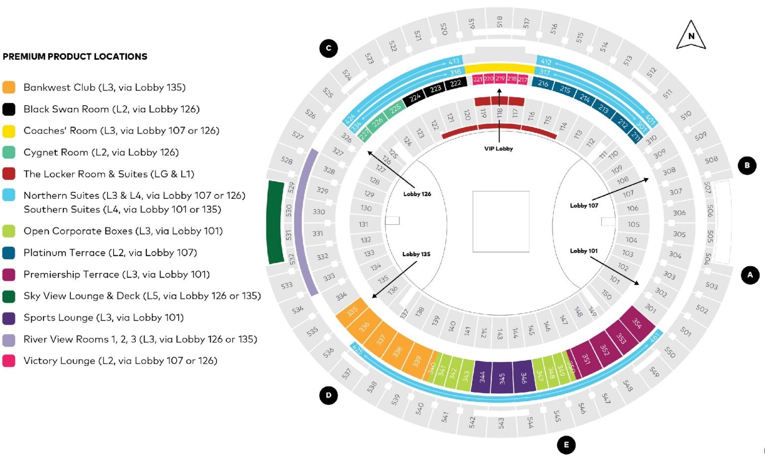 Perth Optus Stadium Seating Map 2024 with Rows, Parking Map, Tickets