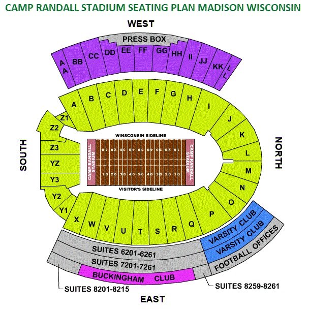Camp Randall Stadium Seating Plan, Tickets Price, Booking, Parking Map