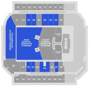 McDonald Jones Stadium Newcastle Seating Map 2023 with Rows, Parking ...