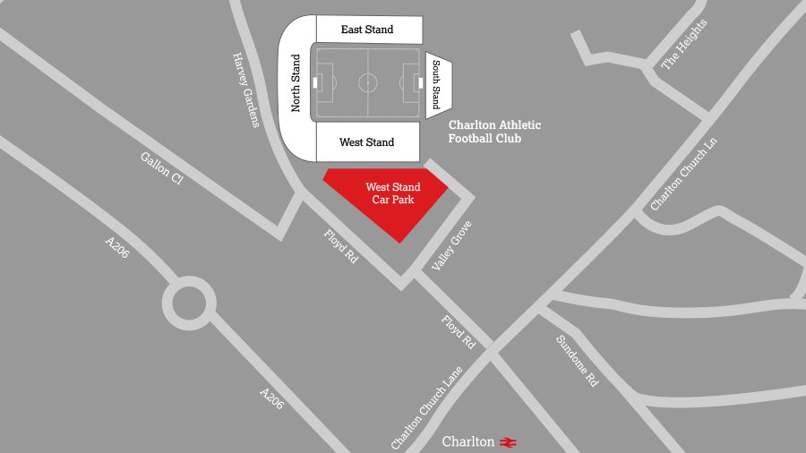 Charlton The Valley Stadium Parking West Stand