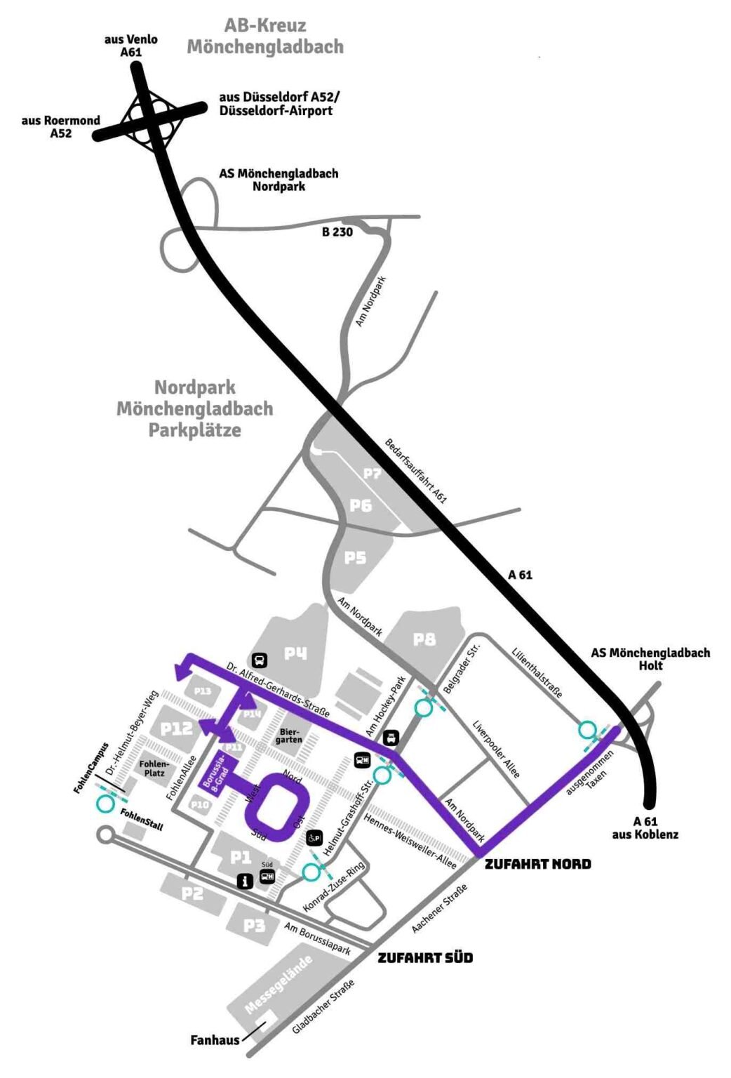 Borussia Park Seating Map, Parking Map, Tickets Price, Booking