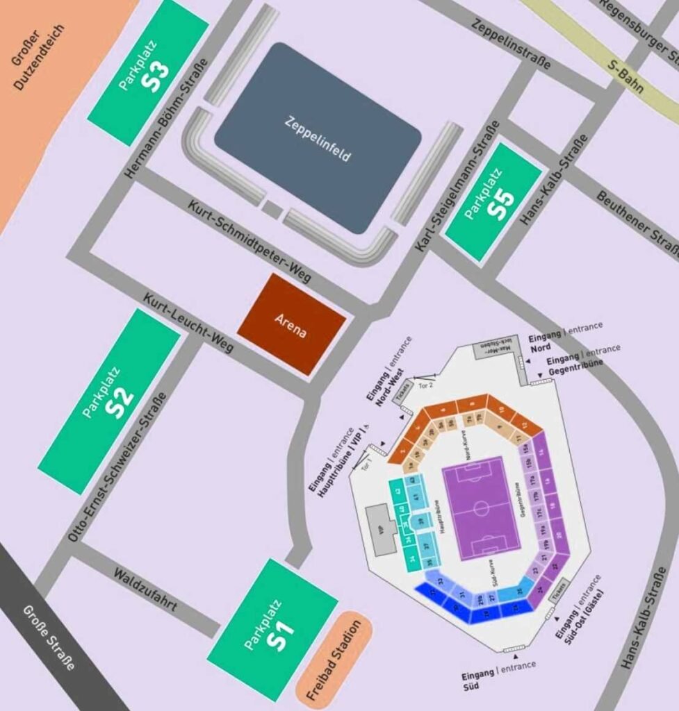 Max Morlock Stadion Seating Chart, Parking Map, Ticket Price and Booking