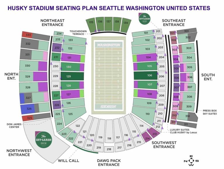 Husky Stadium Seating Plan, Parking Map, Ticket Price, Ticket Booking