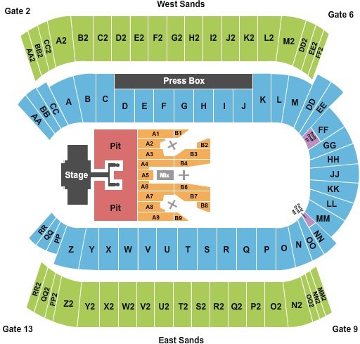 Commonwealth Stadium Concerts Seating Arrangement Map