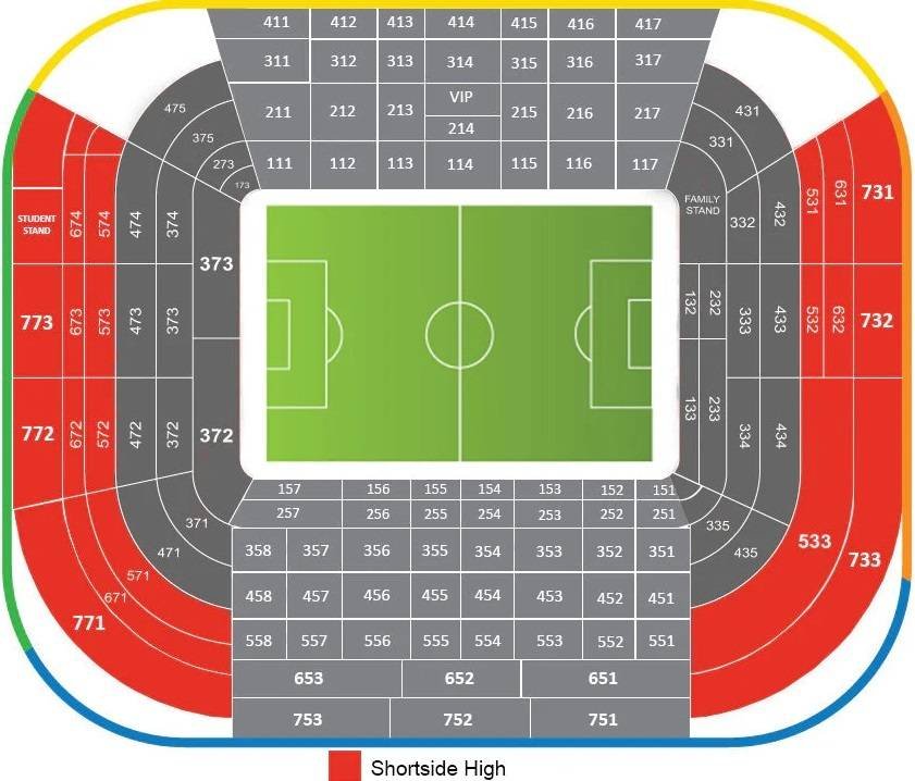 Mestalla Stadium Seating Plan and Rows with Seat Numbers