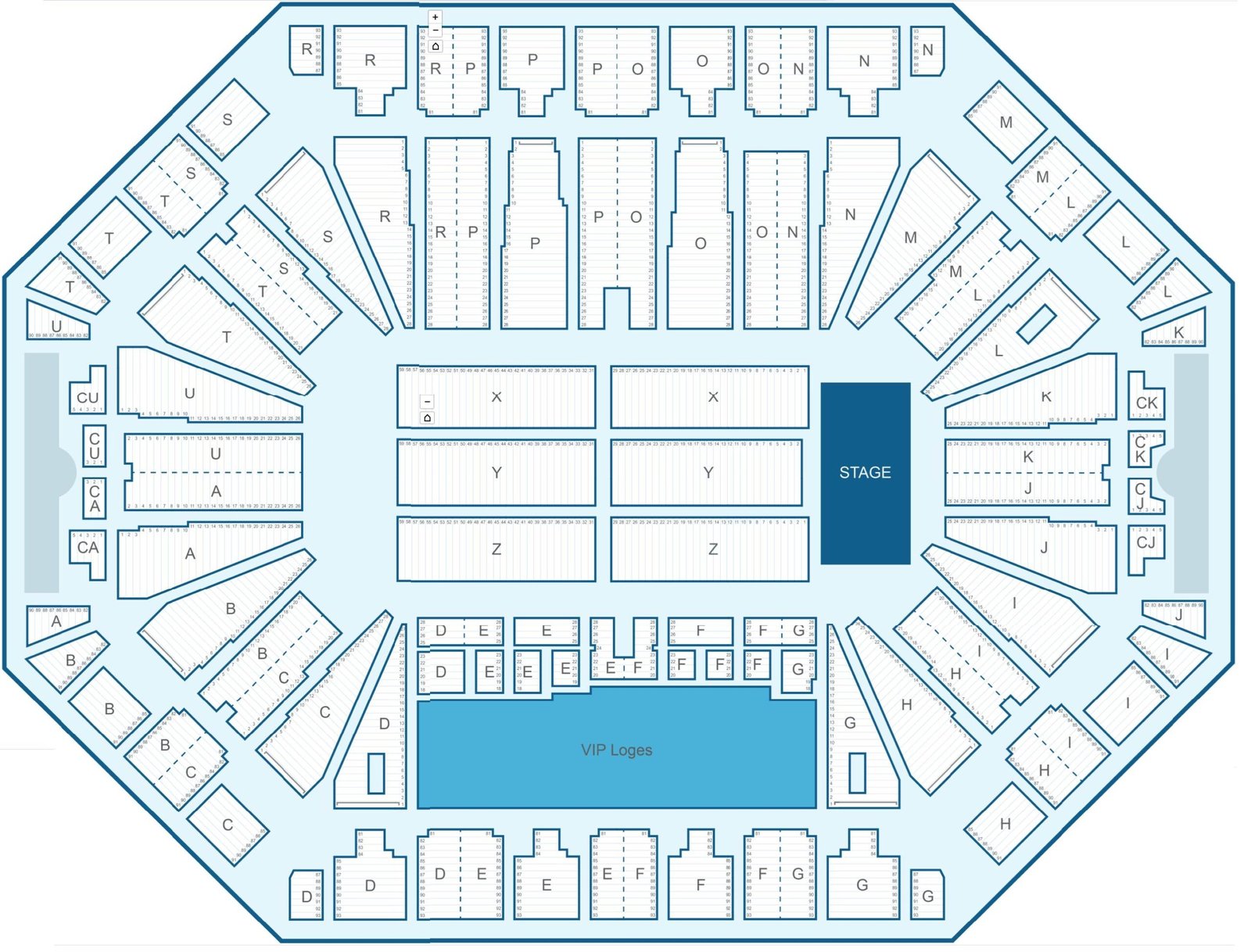 Paris Accor Arena Seating Chart With Seat Number and Rows