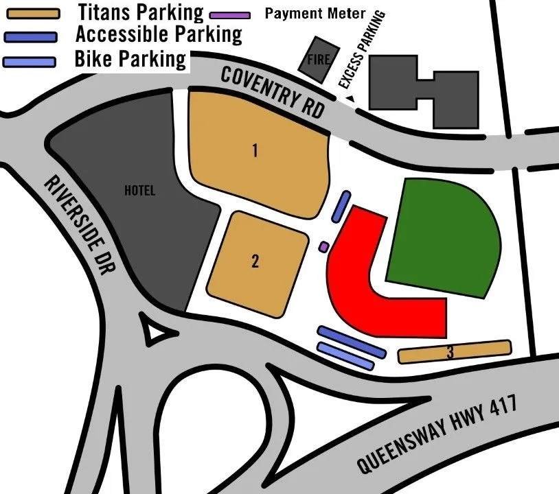 Ottawa Stadium Parking Map
