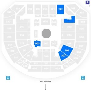 RAC Arena Seating Plan with Seat Numbers, Perth Arena Seat Map