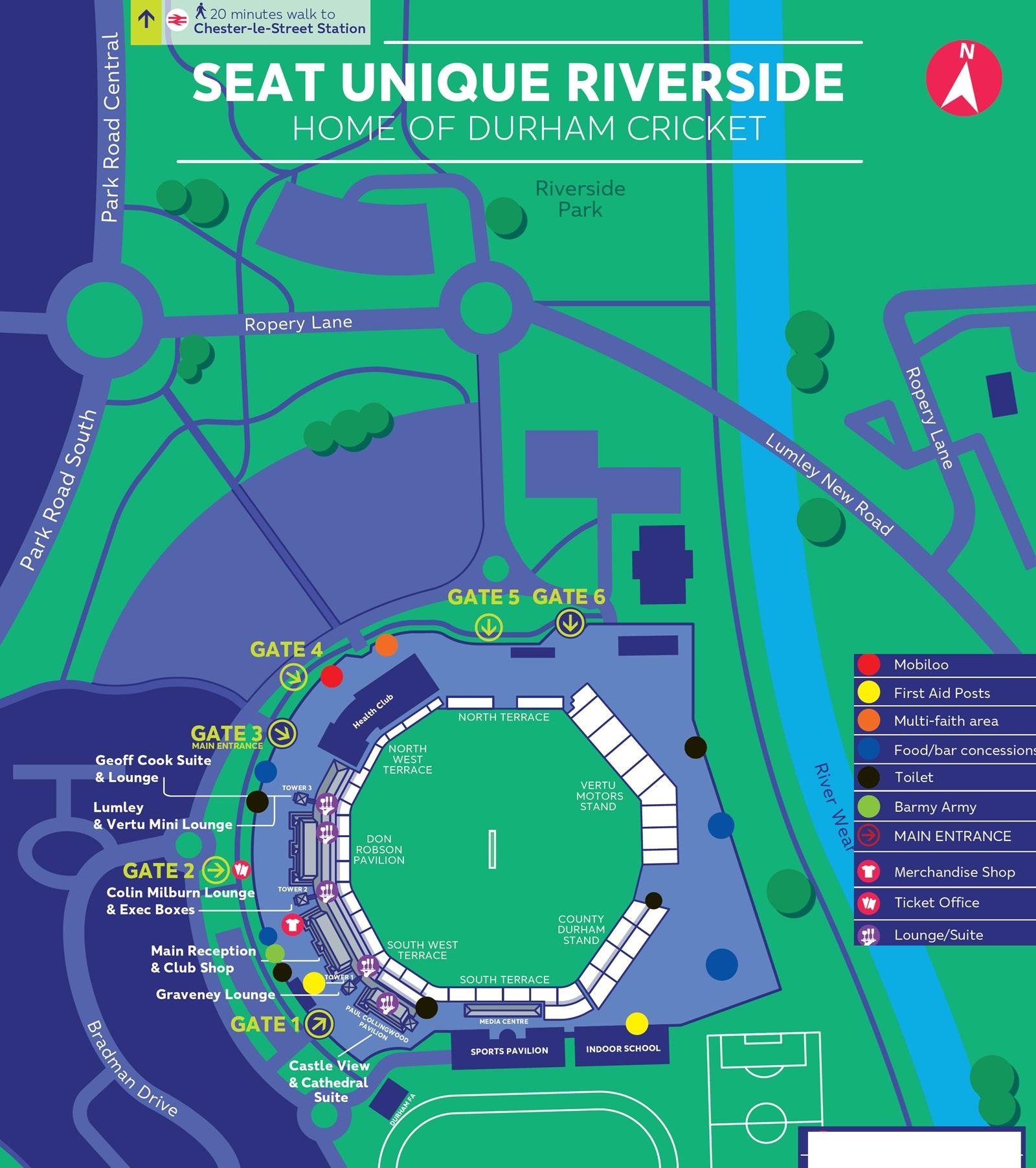 Durham Riverside Ground Layout